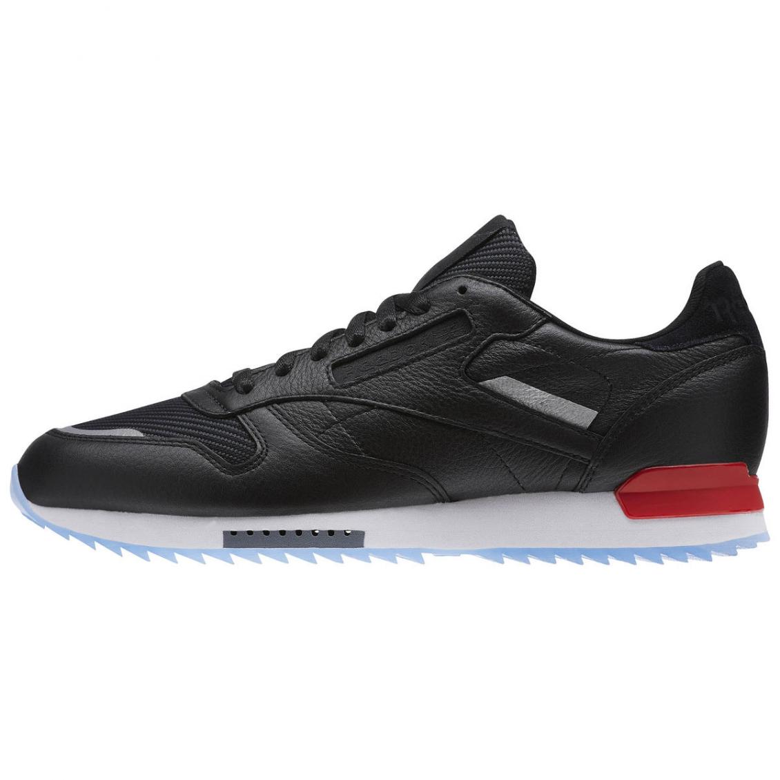 Black – Reebok Classic Leather Ripple Low BP Mens Black / White / Primal Red / Asteroid Dust / Ice
