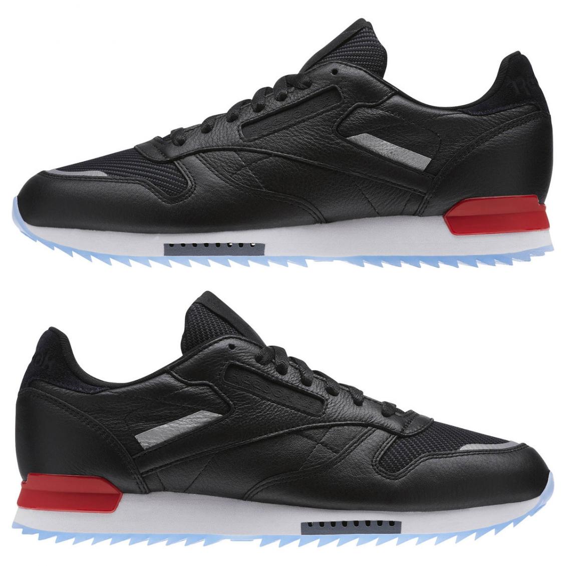 Black – Reebok Classic Leather Ripple Low BP Mens Black / White / Primal Red / Asteroid Dust / Ice