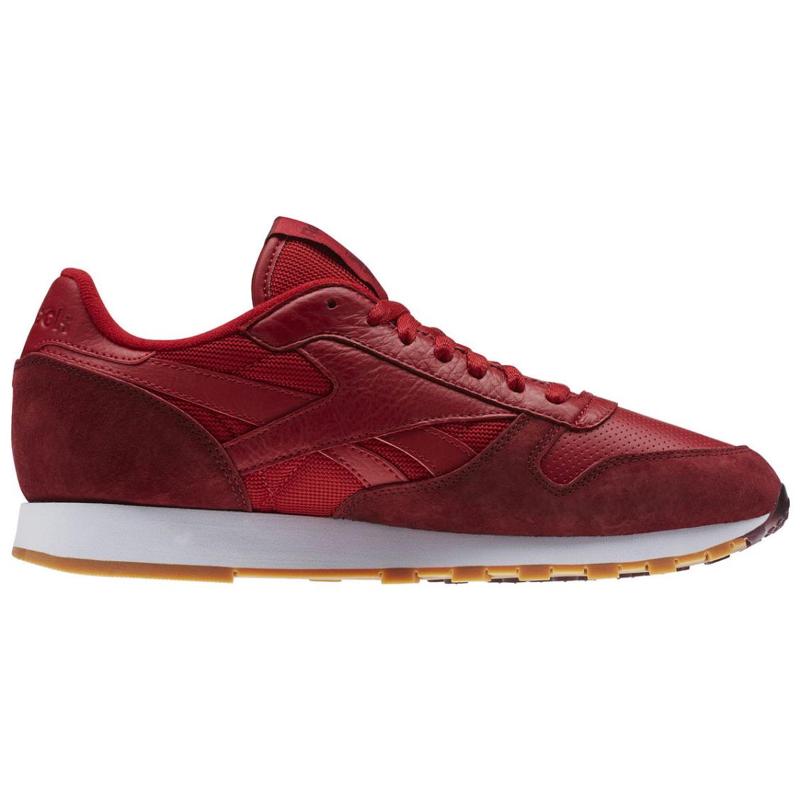 Red – Reebok Classic Leather Perfect Split Pack Mens Flash Red / Merlot / White / Gum