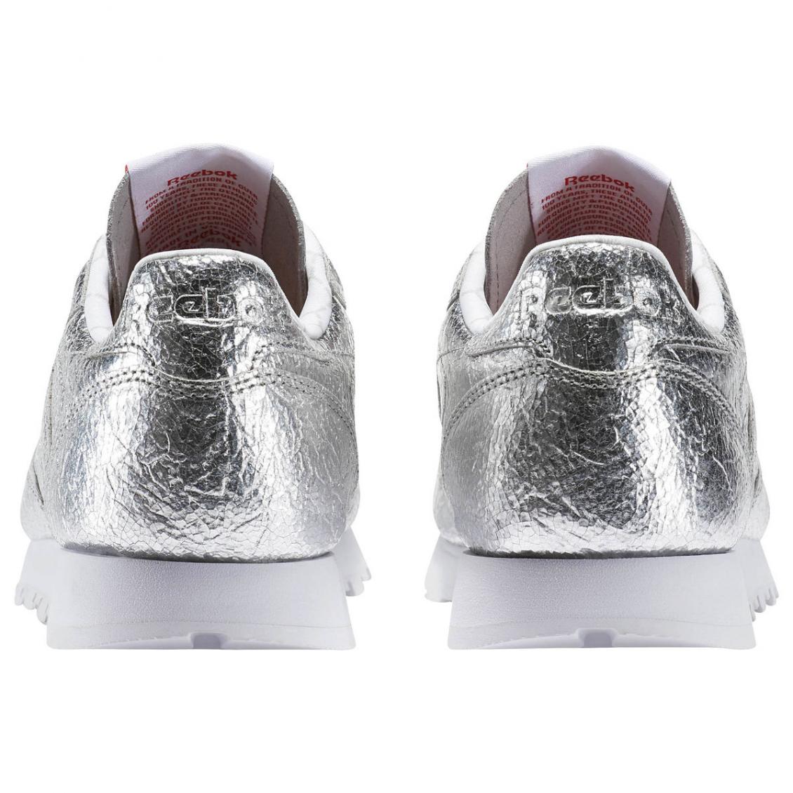 Silver – Reebok Classic Leather HD Womens Silver Met / Snowy Grey / Primal Red / White